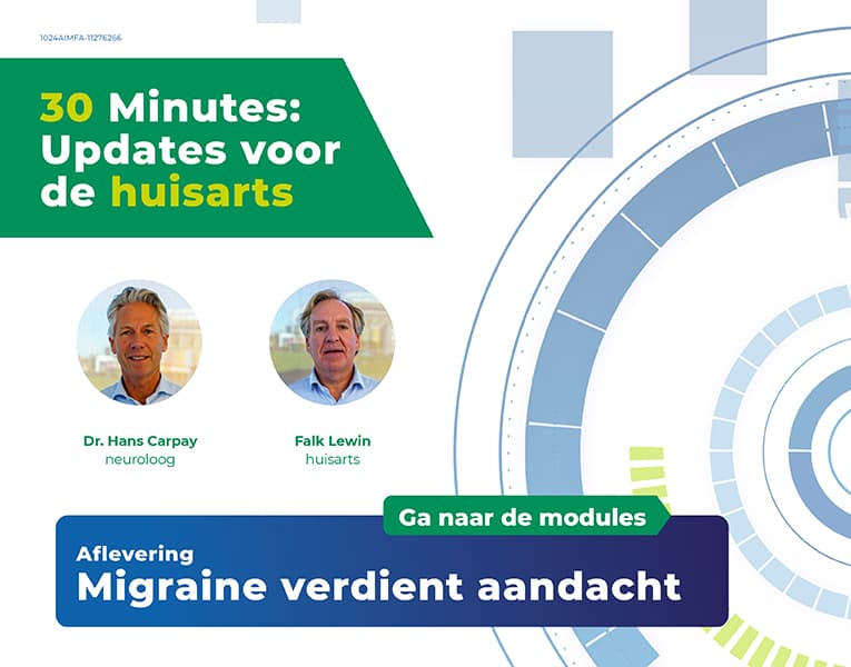 Geaccrediteerd: e-learning 30Minutes: Updates voor de huisarts - Migraine verdient aandacht